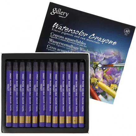 Gallery Watercolour, violet (320), L: 9.3 cm, 12 pcs/1 pack.