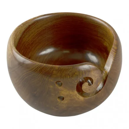 Yarn Bowl Wood Ø14cm - 1 pc