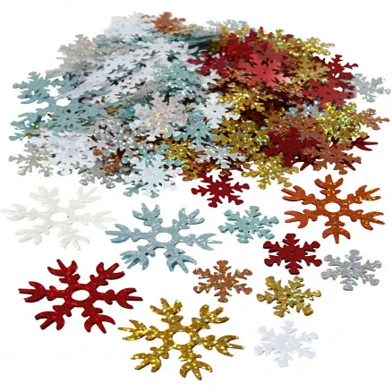 Sequins, assorted colours, diam. 25+45 mm, 250 g/ 1 pack.