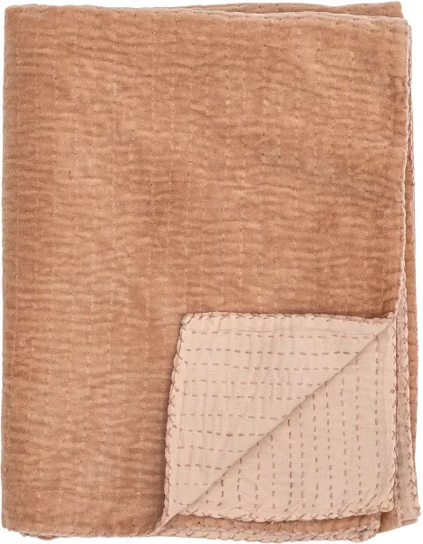 BLOOMINGVILLE Gamma Throw, Pink, Cotton W: 130cm, L: 150cm