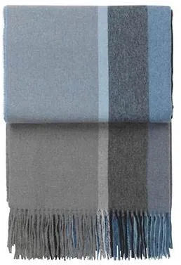 Elvang Manhattan throw - Steel blue/dusty ocean