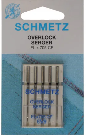 Schmetz Overlock Machine Needles ELx705 CF Size 80-90 - 5 pcs