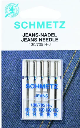 Schmetz Sewing Machine Needles Jeans 100 - 5 pcs