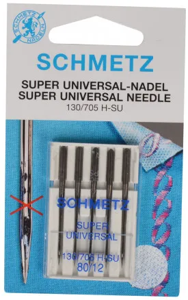 Schmetz Sewing Machine Needles Super Universal Size 80 - 5 pcs